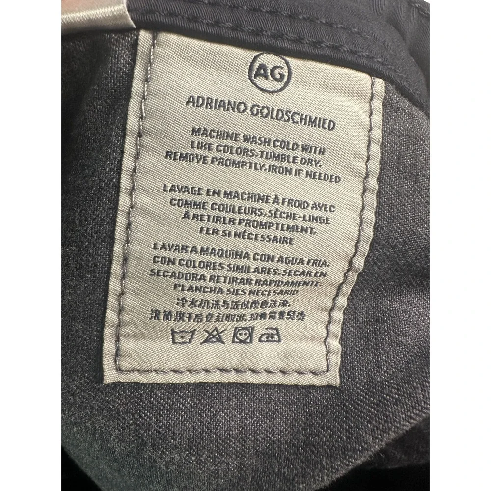 AG Adriano Goldshmied The Graduate Pants 36x32 (34X29) Tailored‎ Leg Navy Blue